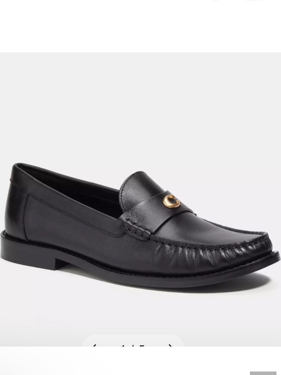 Coach Shoes - Coach Jolene Black Leather Loafer Shoe Size 11